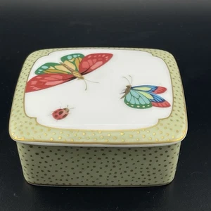 Vintage Tiffany & Co Limoges Schmetterlinge Marienkäfer Porzellan Schmuckschatulle Frankreich 2000 - Bild 1 von 14