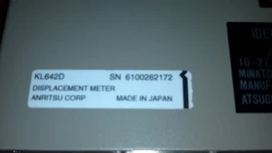 ANRITSU KL642D DISPLACEMENT METER / without laser Emitter - Picture 1 of 5