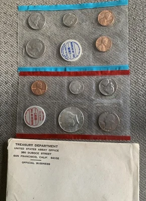 1968 Mint Sets Denver and Philadelphia 10 Proof Coins FREE  SHIPPING - Image 1 of 4