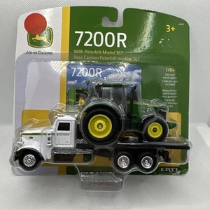 John Deere Toy 7200R Tractor & Peterbilt Model 367 Truck 1/64 Scale New Package - Picture 1 of 11