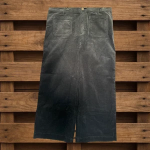 Loft The Palmer Wide Leg Black Size 16 Cotton/Spandex Stretch Pockets Corduroy - Picture 1 of 5