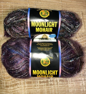 NEW! Lion Brand Yarn Lot Moonlight Mohair 1.75 oz 82 YDS Choose Color Drop Down - Image 1 of 2