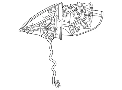 Genuine Mercedes-Benz Mirror Assembly - Left 167-810-93-01 - Image 1 of 3