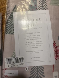 Garnet Hill Bio Weihnachten Kissenbezüge ein Paar. Flanell neu - Bild 1 von 4