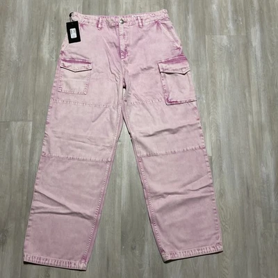 NWT $325 Rag & Bone Nora Cargo Jeans in Pink Acid 31 - Image 1 of 4