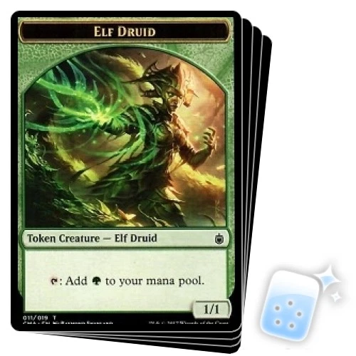 ELF DRUID TOKEN (11/19) X4 Commander Anthology Magic MTG MINT CARD - Image 1 of 1