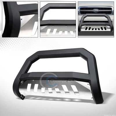 For 99-04 Nissan Pathfinder Matte Blk/Skid AVT Bold Bull Bar Bumper Grille Guard — 第 1/4 张图片