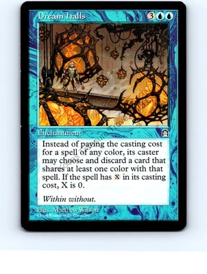 Dream Halls Blue Rare Stronghold MTG LP Exc/Exc+ - Image 1 of 2