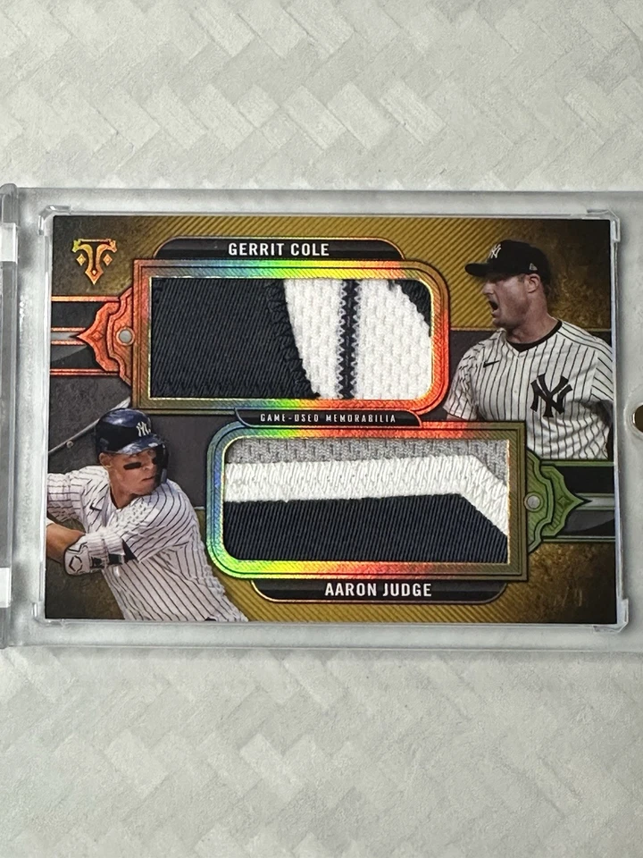 /9-2024 Topps Triple Hilos Béisbol Juez/Cole Doble Jumbo Reliquias Foto 1 de 3