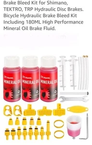Brake Bleed Kit for Shimano Hydraulic Brakes, Brake Fluid Mineral Oil 120ml ... - Picture 1 of 3