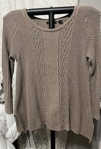 Jeanne Pierre 100% Cotton Lightweight Tunic Sweater Size Medium Women’s - Picture 1 of 5