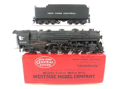 Westside Model Company Brass HO New York Central 4-6-4 Hudson Steam Locomotive - Image 1 of 4