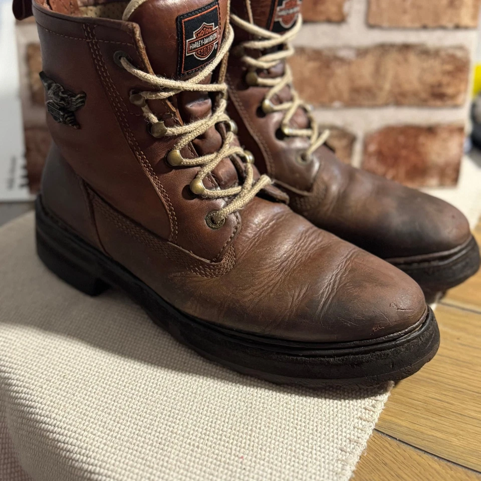 Bota de trabajo Harley-Davidson Bayport para hombre, marrón talla 10  Foto 1 de 4