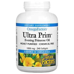 2 X Natural Factors, OmegaFactors, Ultra Prim, Evening Primrose Oil, 1000 mg, 24 - Picture 1 of 2