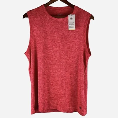 Camiseta sin mangas Old Navy Active Core para hombre mediana naranja digital 100 % poliéster NUEVA Foto 1 de 4