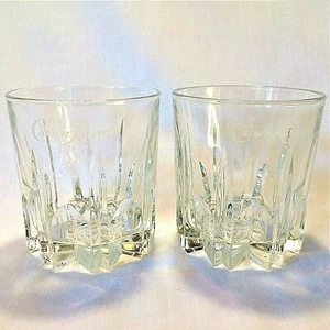 2 Crown Royal Crystal Cut Star Bottom Rocks Glasses - Crafted in Italy - Picture 1 of 6