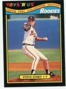 1991 TOPPS TOYS R US ROOKIES #3 OF 33 - STEVE AVERY - ATLANTA BRAVES