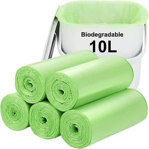 Biodegradable Bin Bags 120PCS, 10L Small Bin Liner for Countertop Bin. 2.6 Gallo - Picture 1 of 12