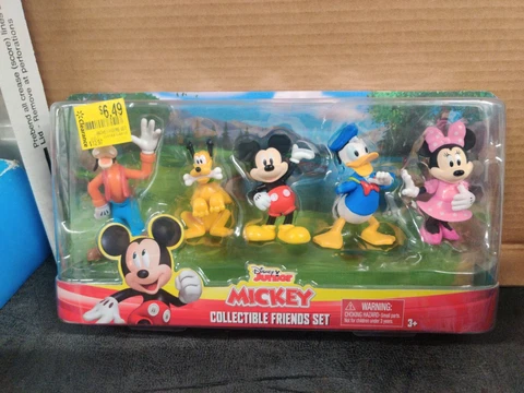 Mickey Mouse Collectible Figure Set, 5pk, Mickie, Minnie, Goofy, Pluto, Donald Cover