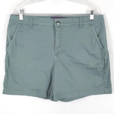 Pantalones Cortos Chinos Gloria Vanderbilt Talla 14 | Informales Verano Primavera Tropical Salir Foto 1 de 4