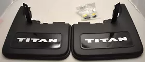 Genuine Nissan Titan Mud Flap REAR Kit - Platinum Reserve 999J2-W80D8 NEW - Picture 1 of 5