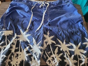 Billabong VNTG Board Shorts Swim Trunks Men’s Size 32 Embroidered # #23CNA332 - Picture 1 of 6