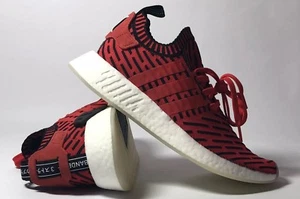 ADIDAS NMD R2 CORE RED CORE BLACK SCHUHE WEISS BB2910 GRÖSSE 9 NEU OHNE ETIKETT - Bild 1 von 10