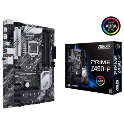 ASUS PRIME Z490-P LGA 1200 Intel Z490 SATA 6Gb/s ATX Intel Motherboard NEW - Image 1 of 4