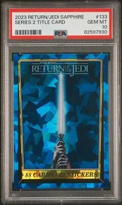2023 Topps Star Wars Sapphire ROTJ Series 2 Title Card # 133 PSA 10 - Bild 1 von 4