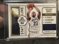 PANINI 2013-14 INNOVATION STAT LINE JERSEYS PRIME #25 ANTHONY DAVIS