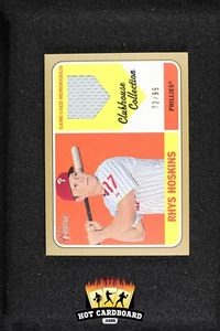 2018 Topps Heritage #RH Rhys Hoskins Clubhouse Collection Relic RC Gold #'d/99 - Bild 1 von 2