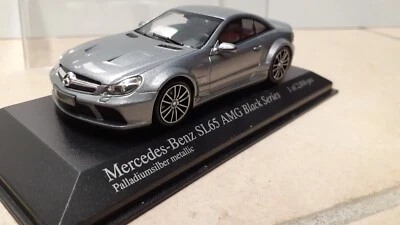 MERCEDES BENZ SL 65 AMG BLACK SERIE 1/43 Minichamps édition limitée no spark - Photo 1/4