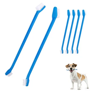 6 Pc Dog Toothbrush Dual End Puppy Dental Grooming Dental Care Cleaning Theeth - Picture 1 of 1