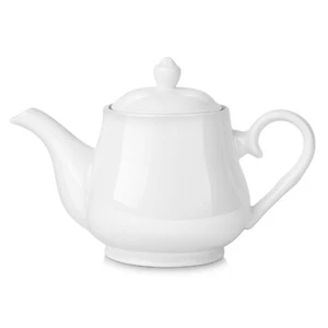 Porcelain Teapot, Ceramic Tea Pot w/ Lid for 2-3 Tea Cups Dishwasher Safe, 24Oz - Picture 1 of 7