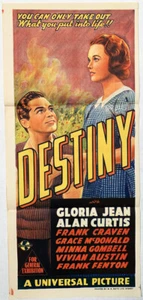 Destiny Original Australian Daybill Poster 1944 - Bild 1 von 1
