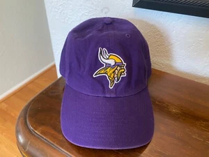 Minnesota Vikings 47 Brand NFL Clean Up Adjustable Strapback Hat cap Dad Purple - Picture 1 of 5