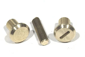 Saw Handle Screw, Solid Brass, 1 each Slotted & Plain Barrel Nut + rod - S8095 - Picture 1 of 3