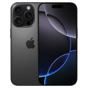 Apple iPhone 16 Pro 5G Smartphone 128GB Titan Schwarz  "Gratis Versand" - Afbeelding 1 van 5