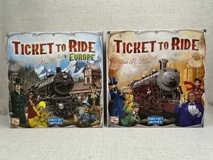 Ticket To Ride + EUROPA - Paquete de 2 juegos Days Of Wonder de Alan R. Moon Usado en Excelente Condición - Imagen 1 de 7