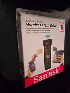 *Rare* Sandisk Connect Wireless USB Flash Drive (32GB) - New (open box) - Picture 1 of 2