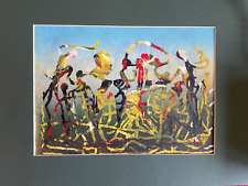 MUSEUM QUALITY wood cellulose limited edition German art gallery “ Turbulence”