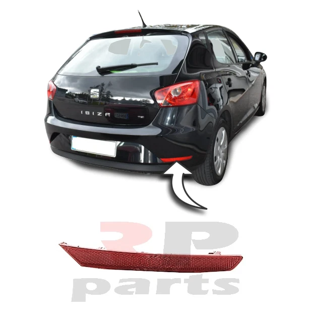 FOR SEAT IBIZA HATCHBACK 2012 - 2016 GENUINE REAR BUMPER REFLECTOR RIGHT O/S - Image 1 of 2