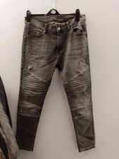 Zara Mens Skinny Jeans Grey EU40