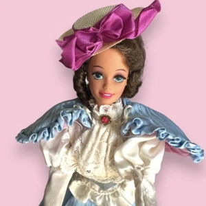 1993 Gibson Mädchen Barbie Great Eras Sammlung Edwardian Era mit Ständer ohne Karton - Bild 1 von 7