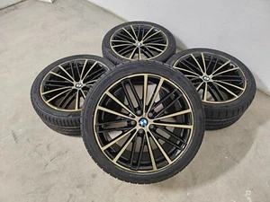 Original BMW 5er G30 G31 19 Zoll Sommerreifen Alufelgen nightgold fabrikneu - Bild 1 von 15