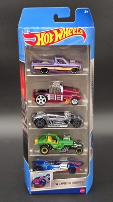 Hot Wheels HW Exposed Engines 5-Pack HLY79 New - Image 1 of 4