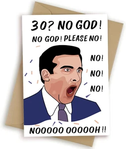 Funny 30Th Birthday Card, Best Friend Birthday Card for Women, Humorous Office M - Picture 1 of 4