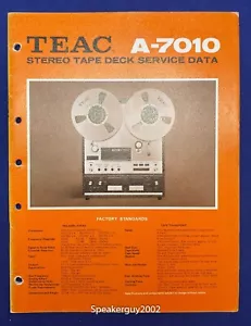 Original TEAC A-7010 Rolle zu Rolle Service Datenhandbuch - Bild 1 von 1