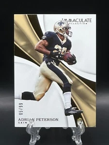 Adrian Peterson 2017 Panini Immaculate Collection/99 Saints #68 Salón de la fama - Imagen 1 de 2