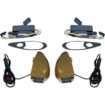 Custom Dynamics PB-RG-TS-15-G Gold ProBEAM Turn Signals Harley FLTR 15-Up - Image 1 of 4